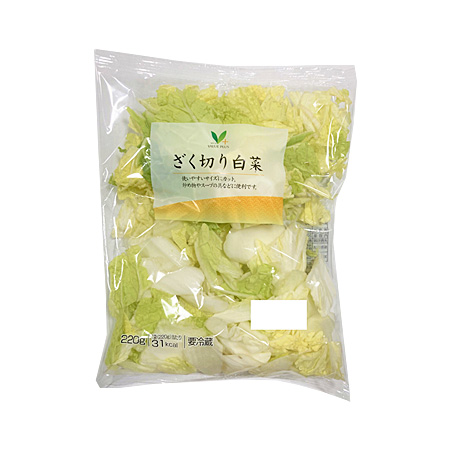野菜　東急ストアネットスーパー　Ｖマークざく切り白菜　1パック: