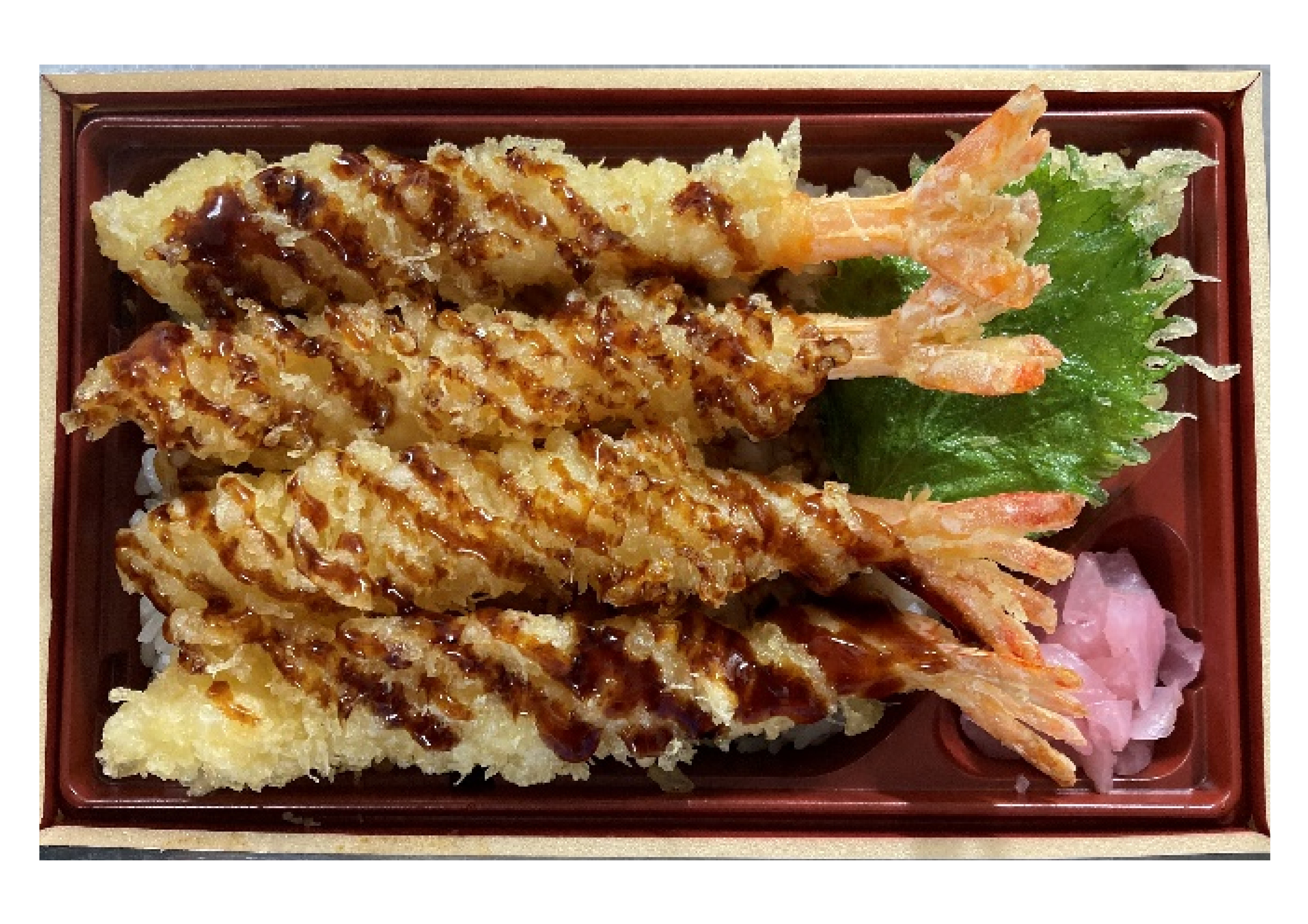 【3/2～3お届け分限り】＜便限定＞店内手揚げの満足海老天重 1パック