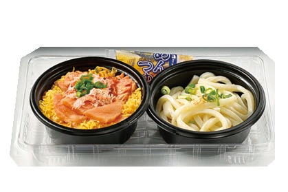 【12/8～11お届け分限り】＜便限定＞かに鮭ハラス丼＆讃岐うどんセット 1パック