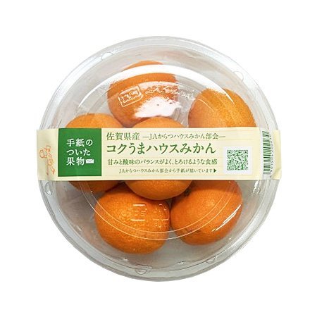 「手紙のついた果物」コクうまハウスみかん 1パック