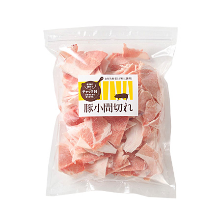 【冷凍】国産豚小間切れ 1パック(500g)