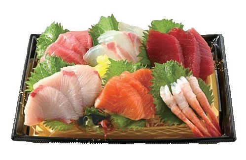 【4/11～12お届け分限り】刺身盛合せ(本まぐろ中とろ・えび入り) 6点盛