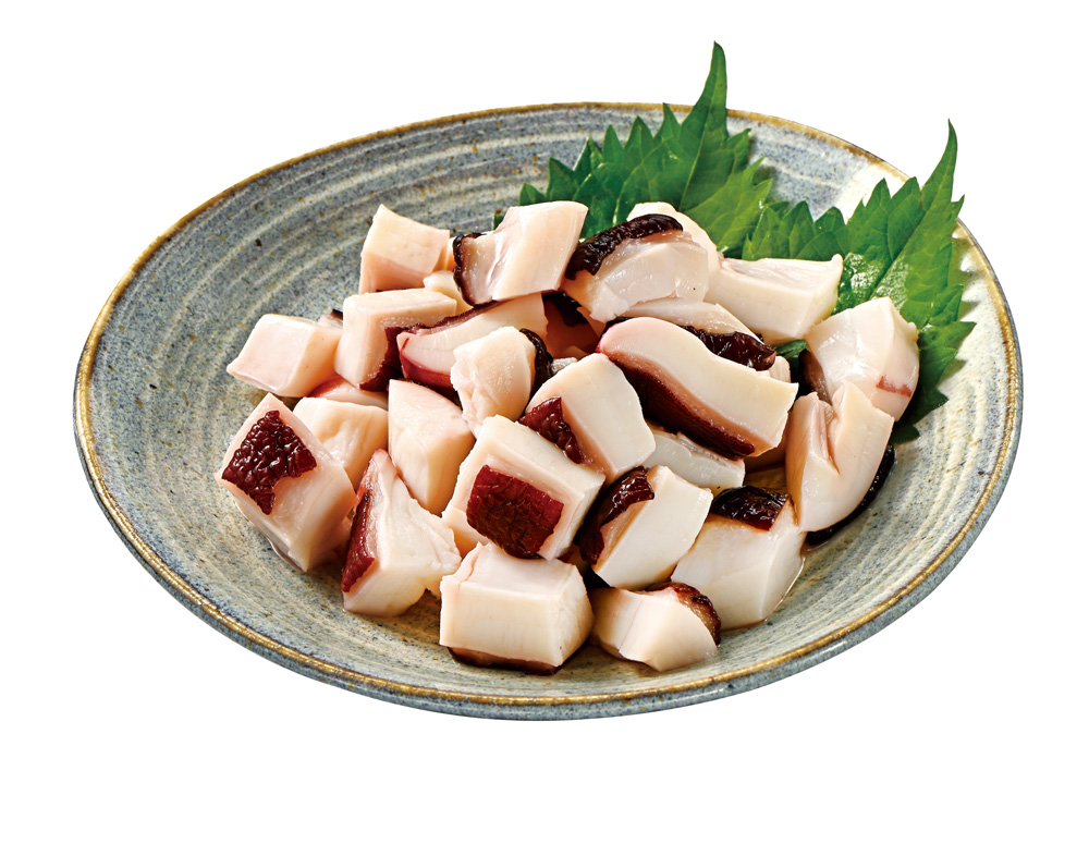 【1/6～8お届け分限り】北海たこ（頭）ぶつ切り（生食用） 130g