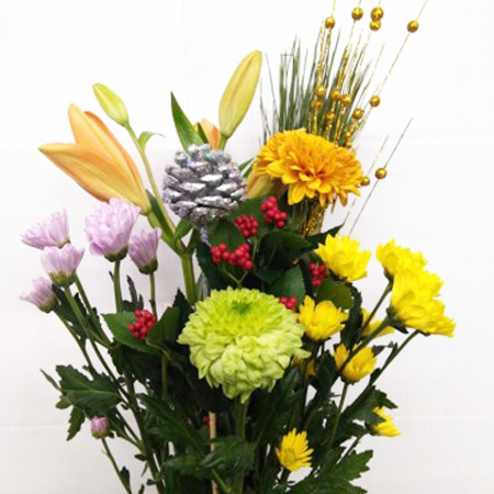 【12/29(月)～30(火)お届け分限定】お正月花束(2000) 1束