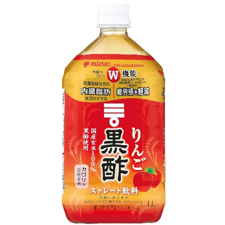 ミツカン りんご黒酢 ストレート   1000ml