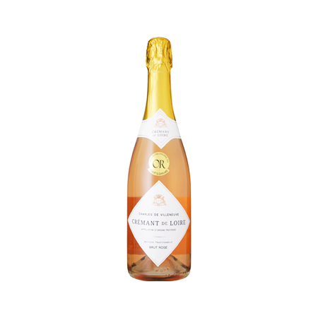シャルル ド ヴィルヌーヴ クレマン ド ロワール ブリュット ロゼ  750ml