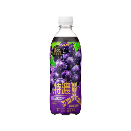 アサヒ 三ツ矢 特濃グレープスカッシュ  500ml