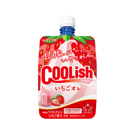 ロッテクーリッシュいちごオレ140ml