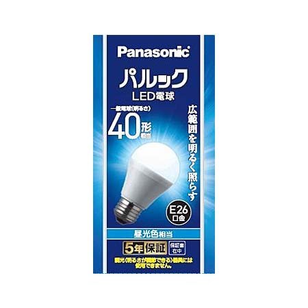 パナソニック パルック LED電球 4.2W（昼光色相当） LDA4DGK4 1個