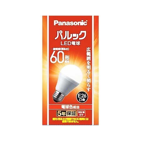 パナソニック パルック LED電球 7.0W（電球色相当） LDA7LGK6 1個