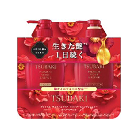 【数量限定】TSUBAKI プレミアム モイスト＆リペア ポンプペアセット 450ml×2