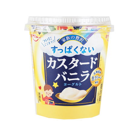 安曇野食品工房 家族の贅沢 カスタードバニラヨーグルト  350g