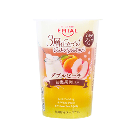 安曇野食品工房 3層仕立てのジュレパルフェ ダブルピーチ  190g