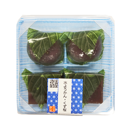 楽久雄 水ようかん・くず桜  4個入