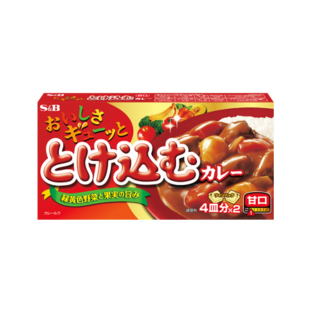 エスビー おいしさギューッととけ込むカレー甘口  140g