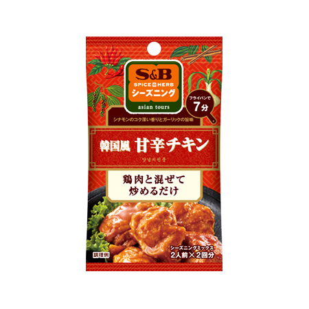 エスビー シーズニング韓国風甘辛チキン  19g