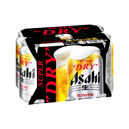 アサヒ スーパードライ 生ジョッキ缶  340ｍｌ 6缶