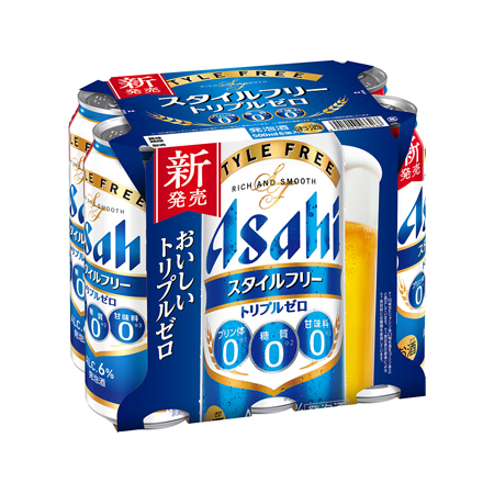 アサヒ スタイルフリー トリプルゼロ  500ml 6缶