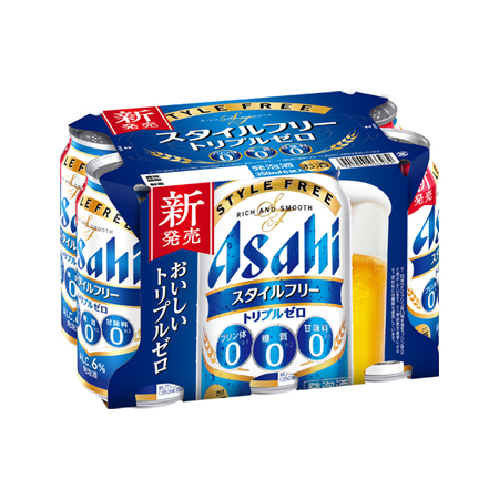 アサヒ スタイルフリー トリプルゼロ  350ml 6缶