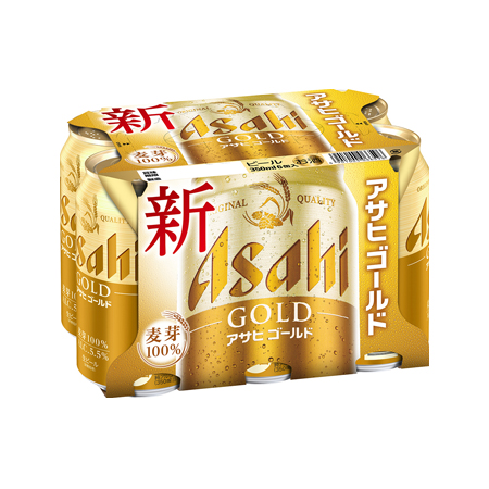 アサヒ ゴールド  350ml 6缶