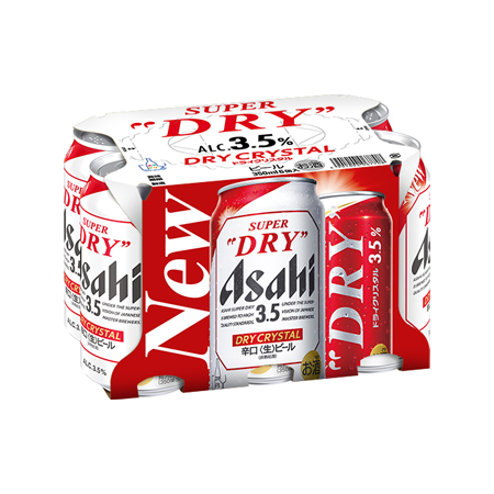 アサヒ スーパードライ ドライクリスタル 350ml 6缶