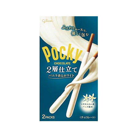 グリコ ポッキー2層仕立て ホワイト  2袋入