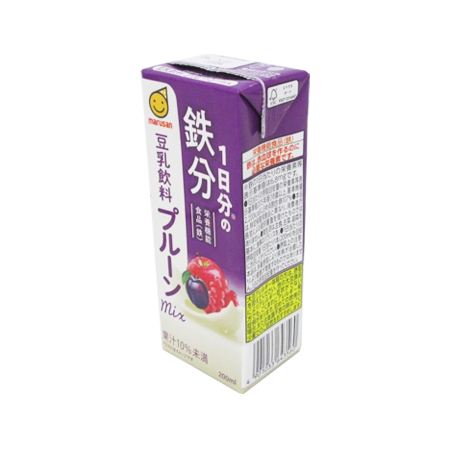 マルサンアイ 1日分の鉄分 豆乳飲料 プルーンmix   200ml