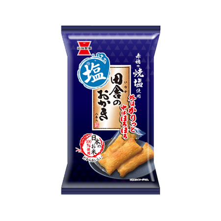 岩塚製菓 田舎のおかき 塩  8本入