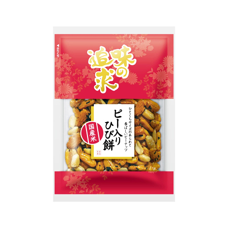 越後製菓 味の追求 ピー入りひび餅  85g