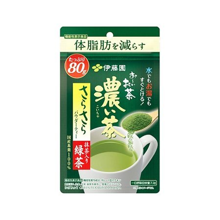 伊藤園 濃い茶 さらさら抹茶入り緑茶  80g