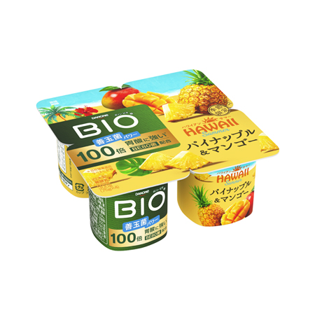 ダノン ビオ パイナップル＆マンゴー  75g×4