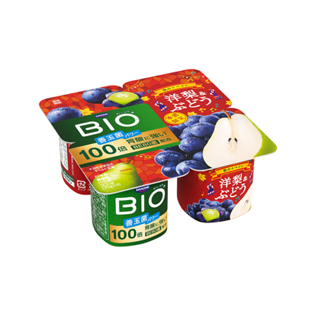 ダノンビオ 洋梨＆ぶどう  75g×4
