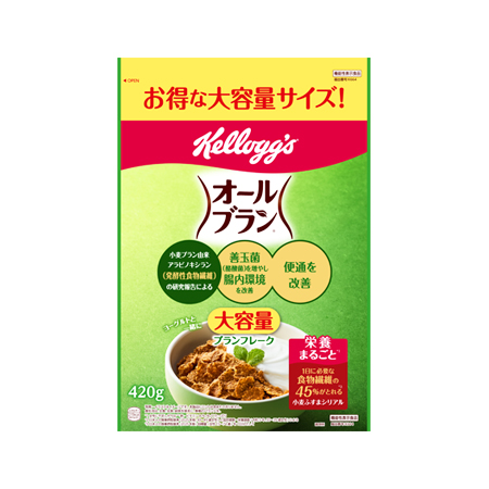 [E]ケロッグ オールブラン ブランフレーク 大容量  420g