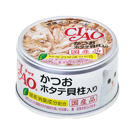 CIAO ホワイティ かつお ホタテ貝柱入り 85g