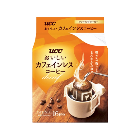 UCC おいしいカフェインレスコーヒー  ドリップ  16P