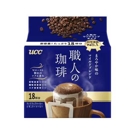 UCC 職人の珈琲　ワンドリップコーヒー まろやか味のマイルドブレンド  18P