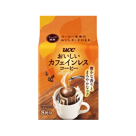 UCC おいしいカフェインレスコーヒー ドリップ  8P