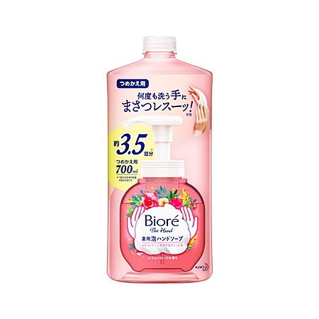 ビオレザハンド 泡ハンドソープ シフォンローズの香り つめかえ 700ml