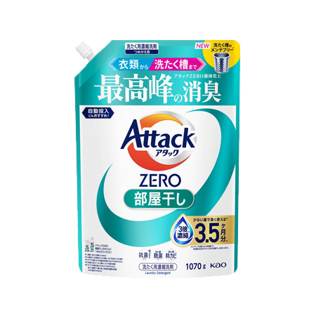 アタックZERO 部屋干し つめかえ 大 1070g