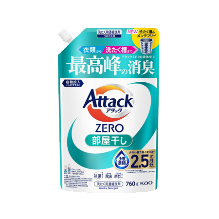 アタックZERO 部屋干し つめかえ 760g