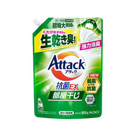 アタック抗菌EX 部屋干し用 つめかえ 850g