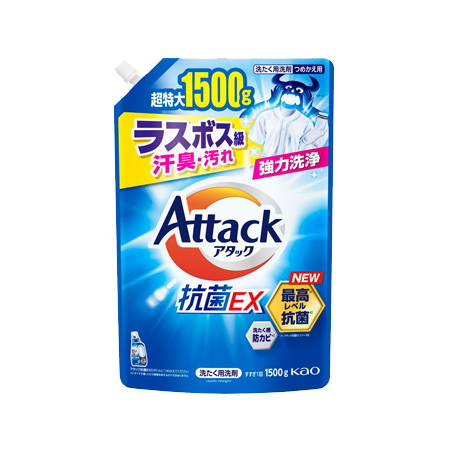 アタック抗菌EX つめかえ 大 1500g