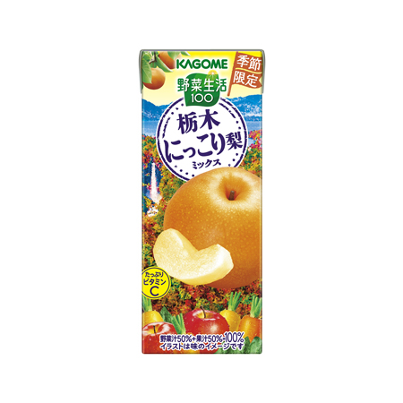 カゴメ 野菜生活100 栃木にっこり梨ミックス  195ml