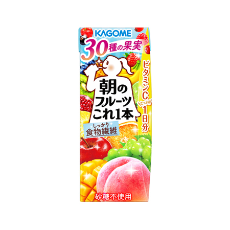 カゴメ 朝のフルーツこれ一本 200ml