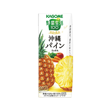 カゴメ 野菜生活100 本日の逸品沖縄パインミックス　  195ml