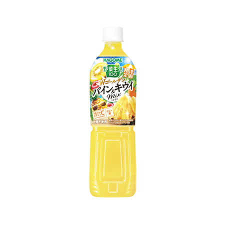 カゴメ 野菜生活100 Wゴールデン パイン＆キウイミックス  720ml