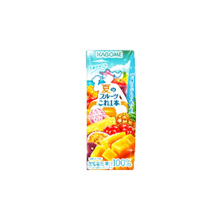 カゴメ 夏のフルーツこれ一本 マンゴー＆パッションフルーツブレンド リーフパック  200ml