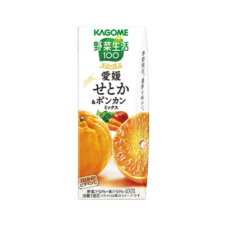 カゴメ 野菜生活100 本日の逸品 愛媛せとか＆ポンカンミックス  195ml