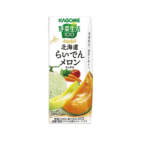 カゴメ 野菜生活100 本日の逸品 北海道らいでんメロンミックス  195ml