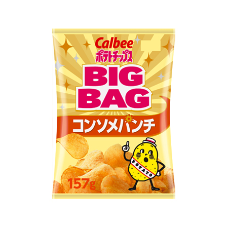 カルビー ポテトチップスコンソメパンチ BIGBAG  157g